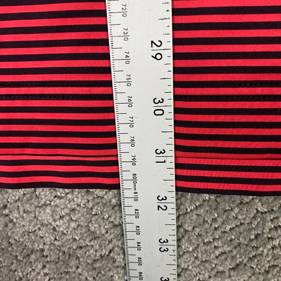 FootJoy Polo Shirt Men's Large Red Black Striped Golf Performance Wear Stripe - Picture 9 of 9